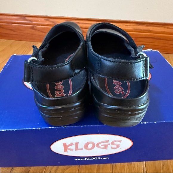 Klogs Black Mary Jane Leather Shoes size 8 Comfort work - Picture 3 of 5